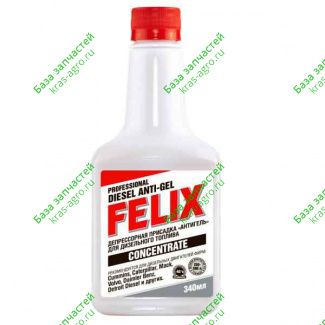 Присадка депрессорная Антигель на 250-500л. (340мл.) FELIX 
