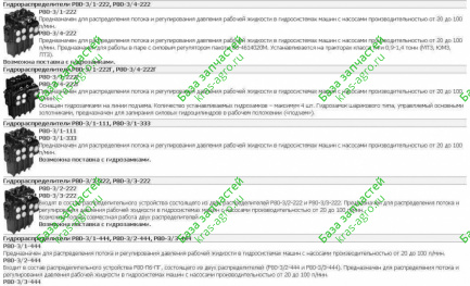 Распределитель Р-80-3/4-222 МТЗ  