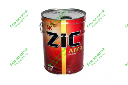 Масло трансмиссионное ZIC ATF III, 20л 