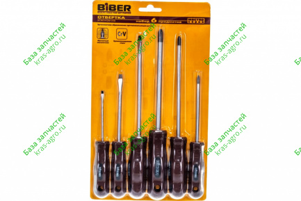 Набор отверток 6пр (Biber) 85562