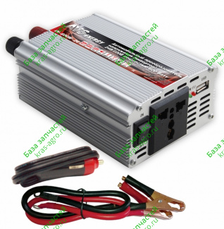Автомобильный инвертор (преобразователь) 24/220 AVS IN-600W-24