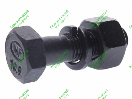 Болт М10х1.25х35 карданный с гайкой и гровером MEGAPOWER 15970931СБ/900-00-004