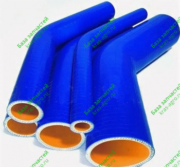 Патрубок силиконовый угловой 90° L200х200 d=60 90-60-200-200