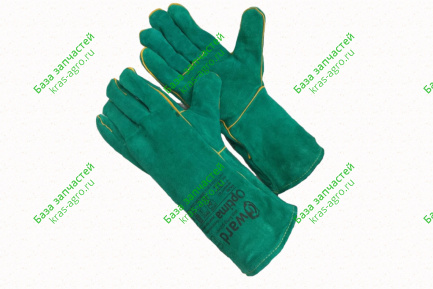 Краги спилковые Optima зеленые 11(XXL) Gward XY252
