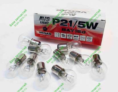 Лампа 12V 21/5W BAY15d AVS 78182