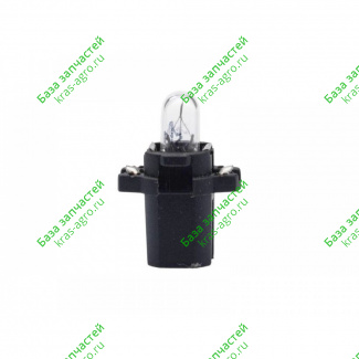 Лампа 12V 2W BA9s (щитковая с цоколем) 