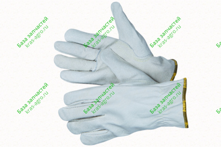 Перчатки цельнокожаные Force (белые) 10(XL) Gward XY276