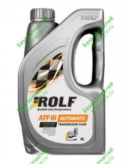 Масло трансмиссионное ROLF ATF III 4л 
