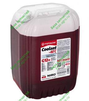 Антифриз TOTACHI NIRO Coolant Red -40C (красный) G12+ 10кг 